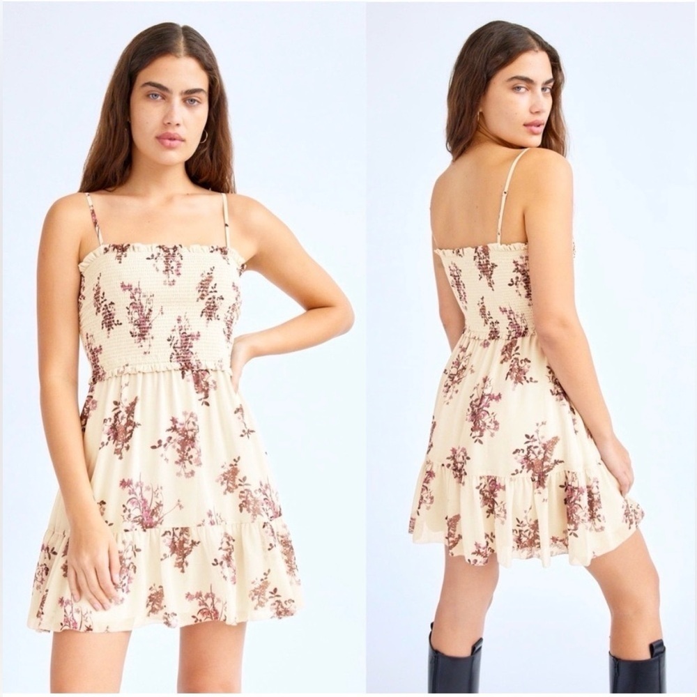 Aritzia Wilfred Tempest Catamaran Dress - Birch/Soft Orchid (Size XS)